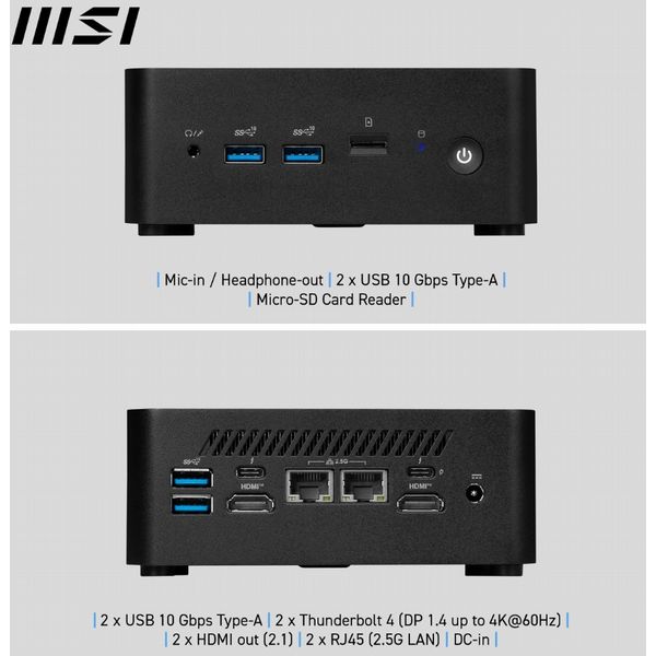 MSI Cubi NUC 1M i5 120U FS 8GB 512GB W11P Mini PC