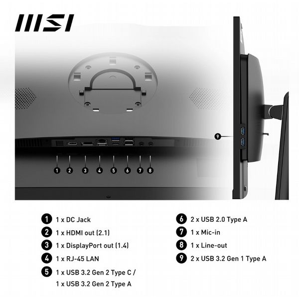 MSI PRO AP242P 14M i7 14700 16GB 512GB W11P All In One PC
