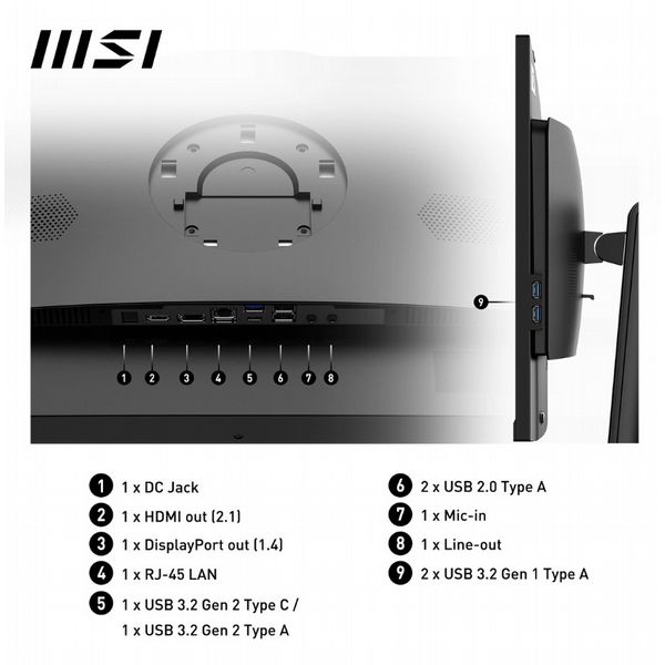 MSI PRO AP272P 14M i5 14400 16GB 512GB W11P All In One PC