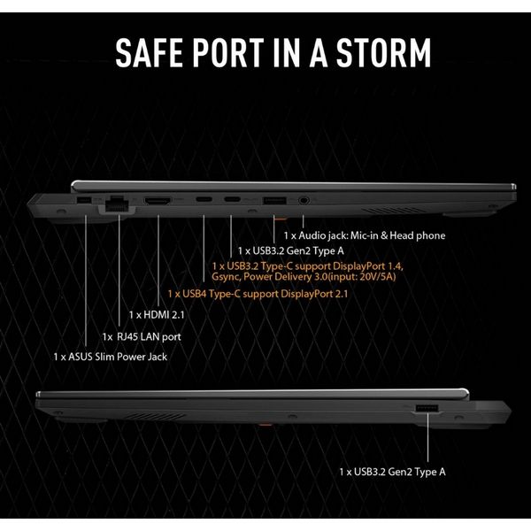 Asus 16 INCH TUF RTX5050R7 16GB 1TB W11H Gaming Laptop