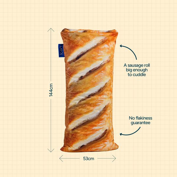 Greggs x Icon Sausage Roll Bean Bag - Limited Edition