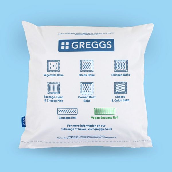 Greggs x Icon Square Packet Cushion - Limited Edition