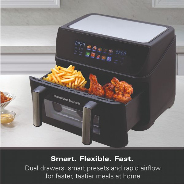 Hamilton Beach 10L FlexiZone Dual Drawer Air Fryer