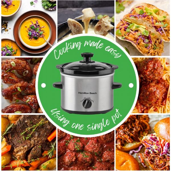 Hamilton Beach 1.8L Slow Cooker Silver