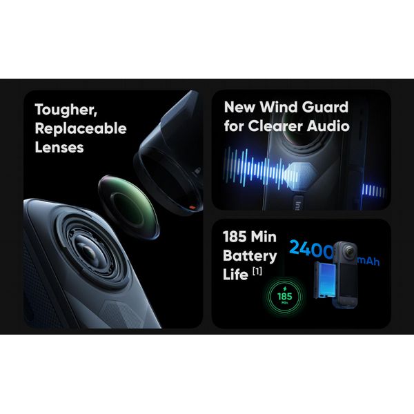 Insta360 X5 Action Camera Black