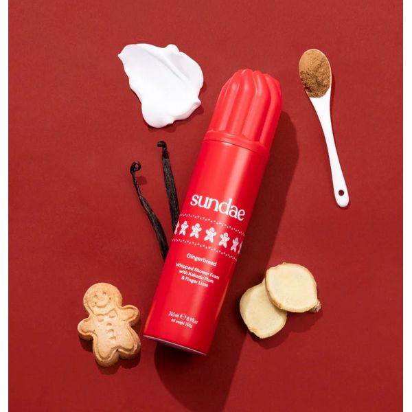 Sundae Christmas Whipped Shower Foam Gingerbread