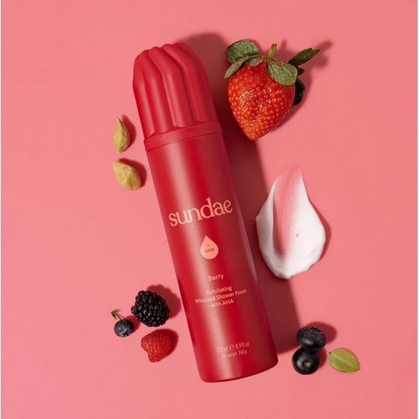 Sundae Exfoliating Whipped Shower Foam Very Berry