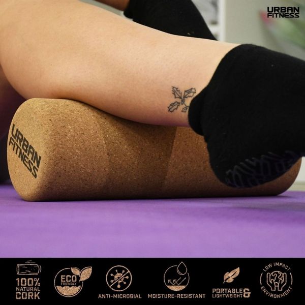 Urban Fitness Cork Yoga Roller (30 x 10cm)