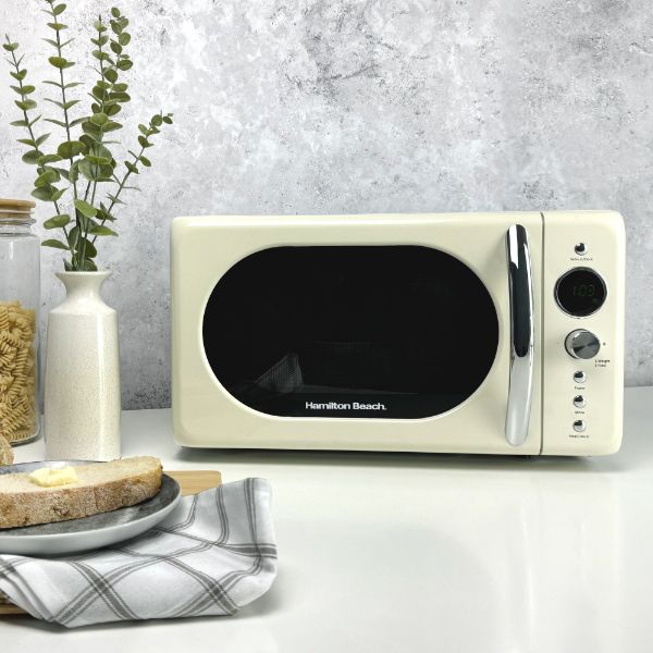 Hamilton Beach Ella Kitchen Bundle Latte - Kettle,  2 Slice Toaster & Cream Microwave