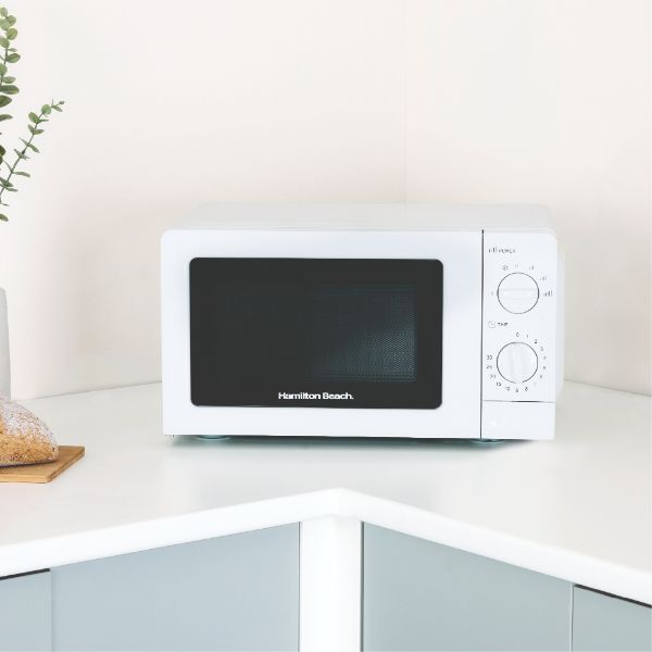 Hamilton Beach Ella Kitchen Bundle White - Kettle,  2 Slice Toaster, Microwave & Filter Coffee Machine