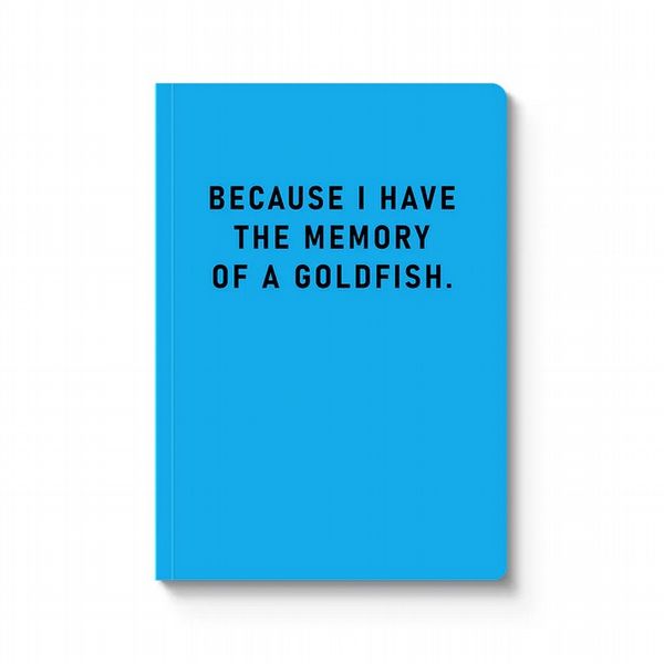 Ohh Deer Memory Of A Goldfish A5 Paperback Notebook