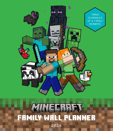 2026 Minecraft Family Wall Planner