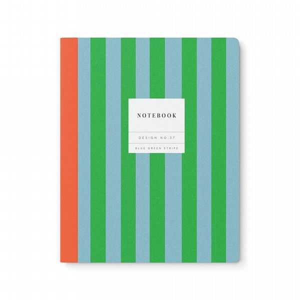 Ohh Deer Blue Green Stripe Kaleido Exercise Book