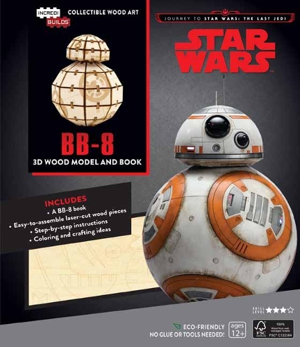  IncrediBuilds: Star Wars: The Last Jedi: BB-8 3D Wood Model and Book: An Inside Look at...