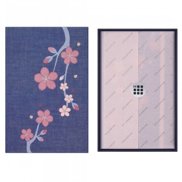 Sakura Large, Ruled, Fabric Hard Cover - with Gift Box, Large Ruled
