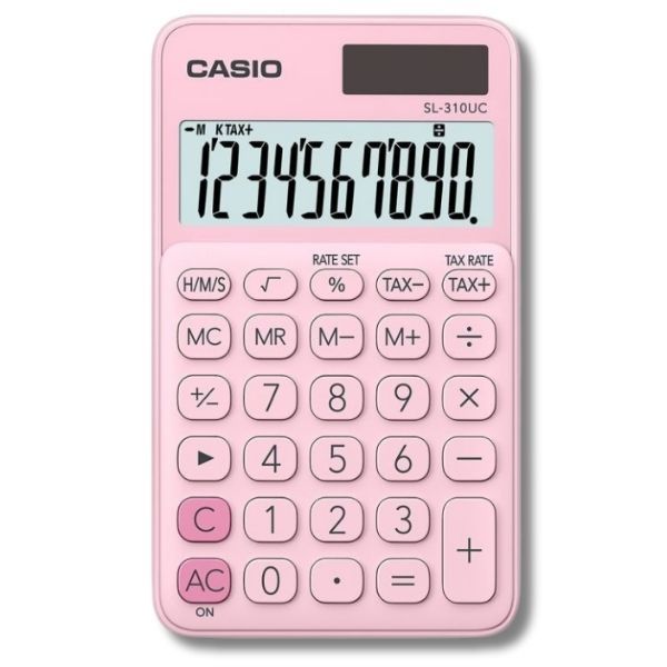 Casio SL-310UC Handheld Calculator Pink