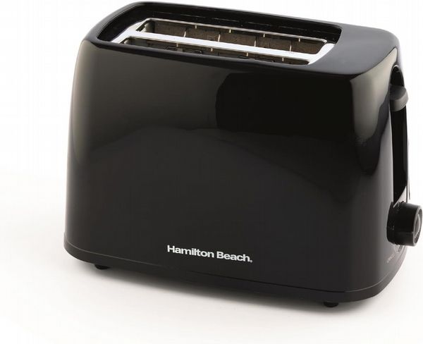 Hamilton Beach Essential Plastic Toaster 2 Slice Black Open Box