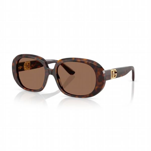Dolce & Gabbana Havana Frame With Dark Brown Lens - Size Large
