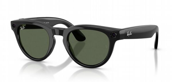 Rayban Meta Headliner Black Frame with G15 Green Lens