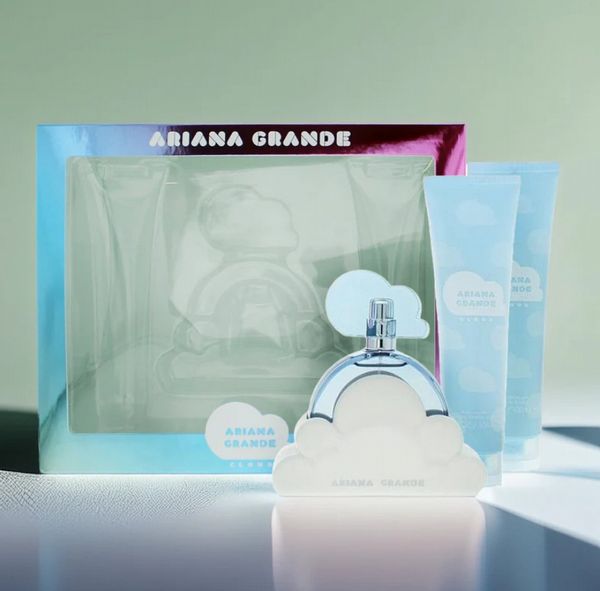  Ariana Grande Cloud 3 Piece Gift Set: Eau De Parfum 100ml - Body Souffle 100ml -...