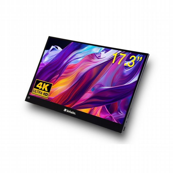 Verbatim PMT-17-4K Portable Touchscreen Monitor 17.3