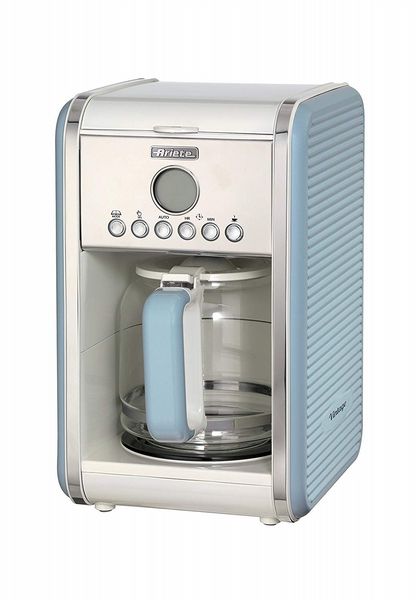 Ariete Vintage 12 Cup Drip Filter Coffee Maker Blue