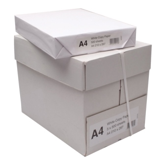 WHITEBOX COPIER PAPER A4 WHITE  5 reams. 500 sheets each.