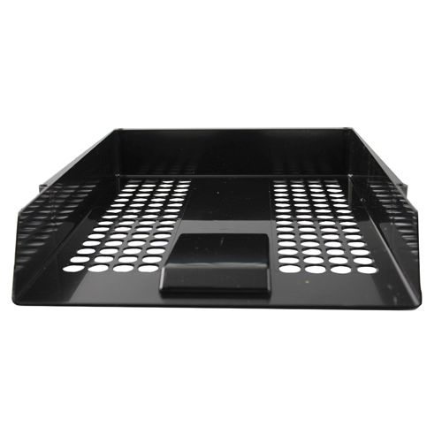 Q-Connect Letter Tray Plastic Black