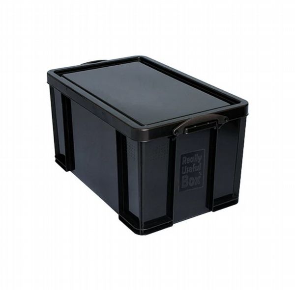 Really Useful 64L Recycled Plastic Storage Box Black