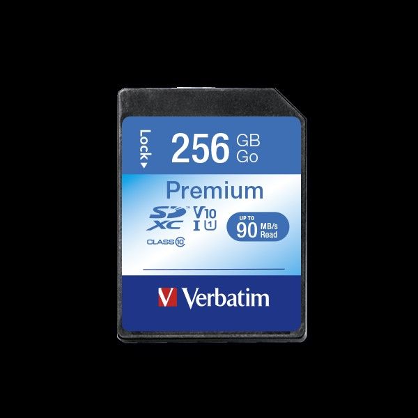 Verbatim Premium SDXC Memory Card Class 10 UHS-I U1 256GB 44026