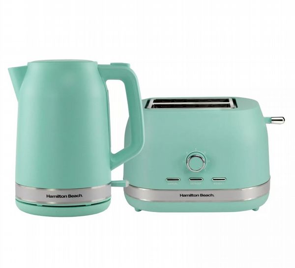 Hamilton Beach Ella Kettle & Toaster Bundle Mint