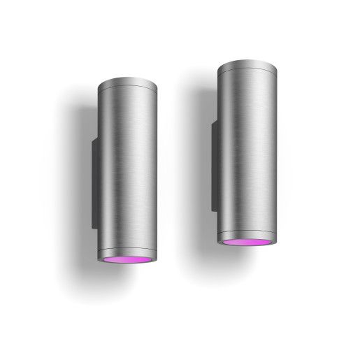 Philips Hue Appear Wall Light Inox 2Pack