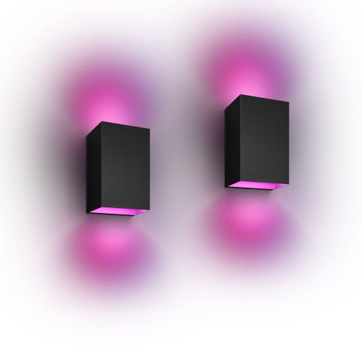 Philips Hue Resonate WCA Wall light Bk 2Pack