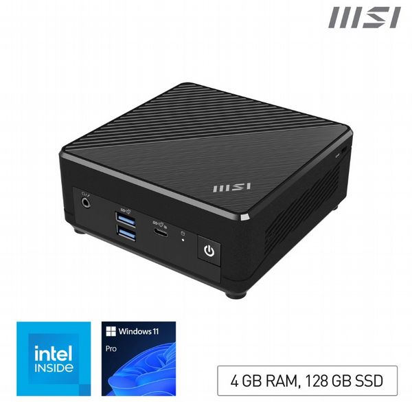 MSI Cubi N ADL N200 FS 4GB 128GB W11P Mini PC