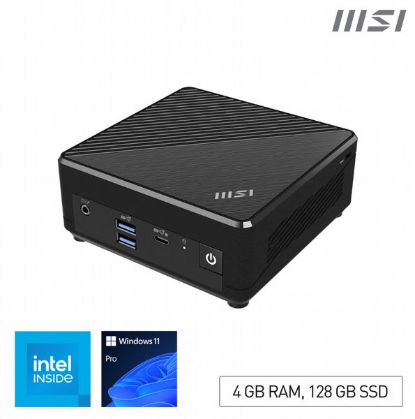 MSI Cubi N ADL N100 FS 4GB 128GB W11P Mini PC