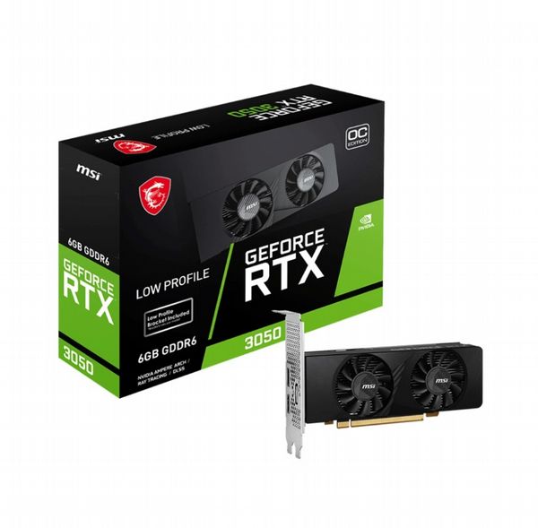  MSI GEFORCE RTX 3050 LP 6G OC, GeForce RTX 3050, 6 GB, GDDR6, 96 bit, 7680...