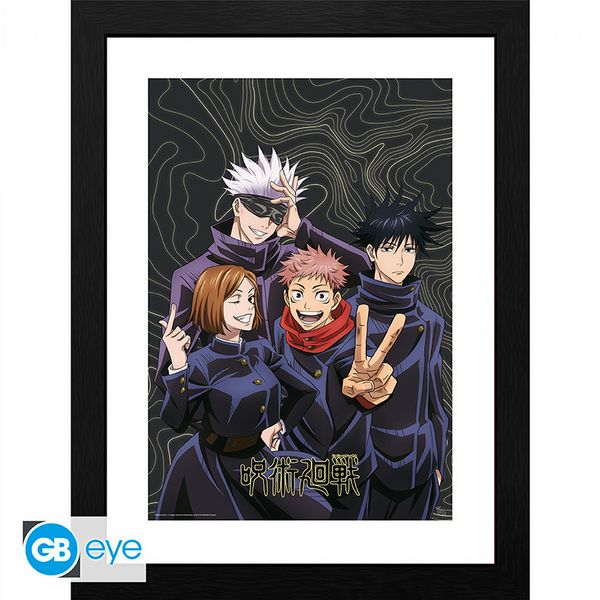 Jujutsu Kaisen Team picture 30 x 40cm Framed Collector Print