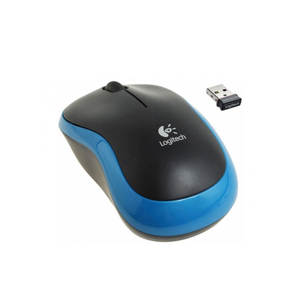 Logitech M185 Mouse - Optical - Wireless - 3 Button(s) � Blue
