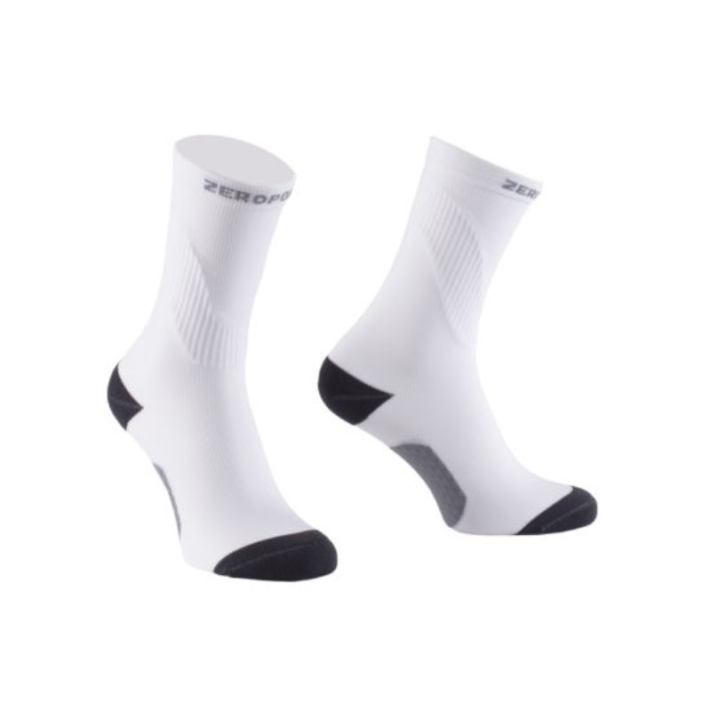 Compression Crew Sock - White/Grey