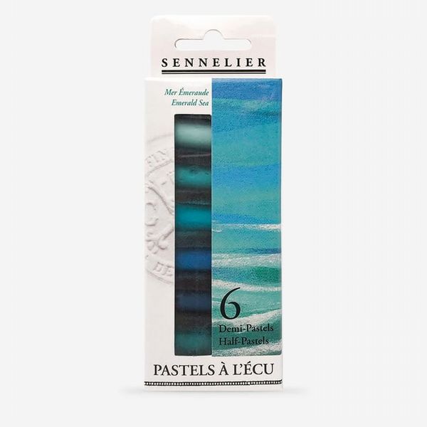 Sennelier : Soft Pastel : Half Stick : Set of 6 : Emerald Sea