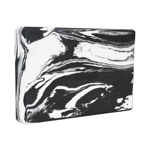 Urban Fitness Marbled Yoga Block - Black/White